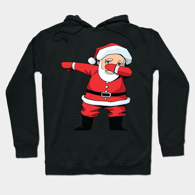 Dabbing Santa Claus - Funny Christmas Dab X-mas Gifts graphic Hoodie by theodoros20